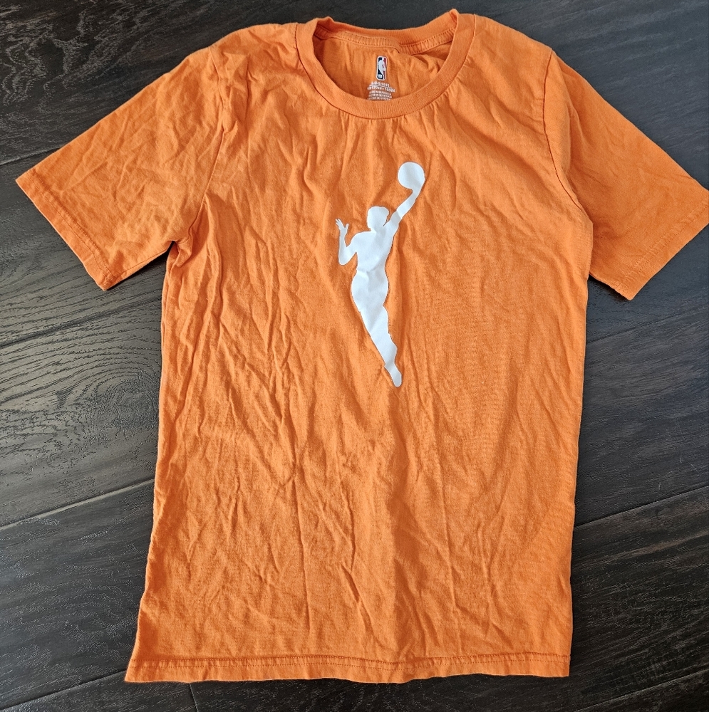 WNBA Classic Orange Logo Short-Sleeve T-Shirt, Unisex Youth Size L